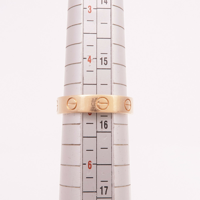 CARTIER 18K玫瑰金Love Ring鑽石戒指Cartier#49/US#5-5