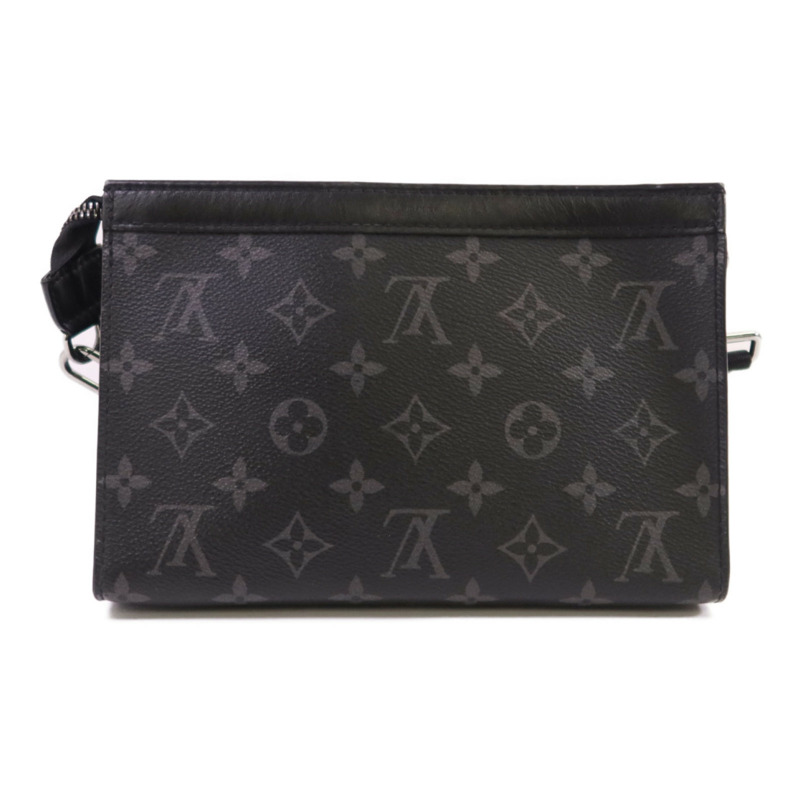 LOUIS VUITTON Monogram Eclipse Gastony銀扣肩背袋-1
