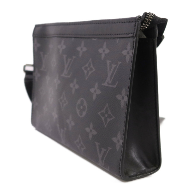 LOUIS VUITTON Monogram Eclipse Gastony銀扣肩背袋-2