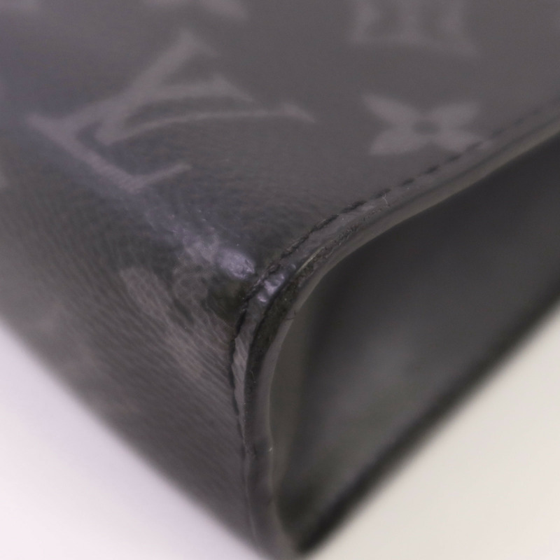 LOUIS VUITTON Monogram Eclipse Gastony銀扣肩背袋-6