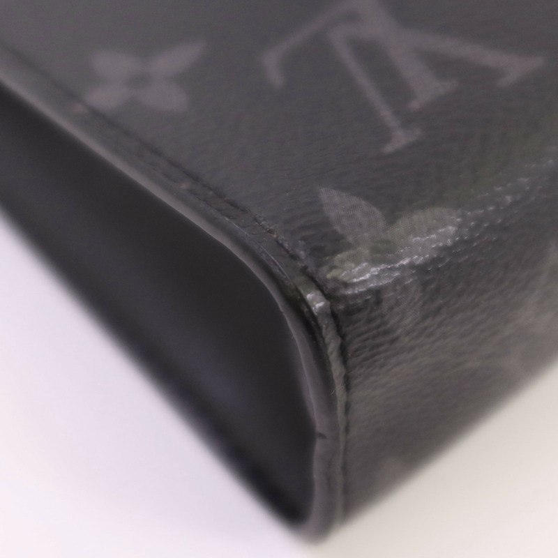 LOUIS VUITTON Monogram Eclipse Gastony銀扣肩背袋-7