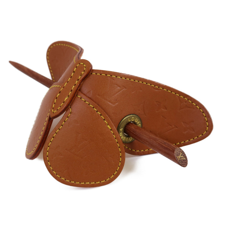 LOUIS VUITTON 皮革Butterfly Hair Pin Barrette髮飾-1