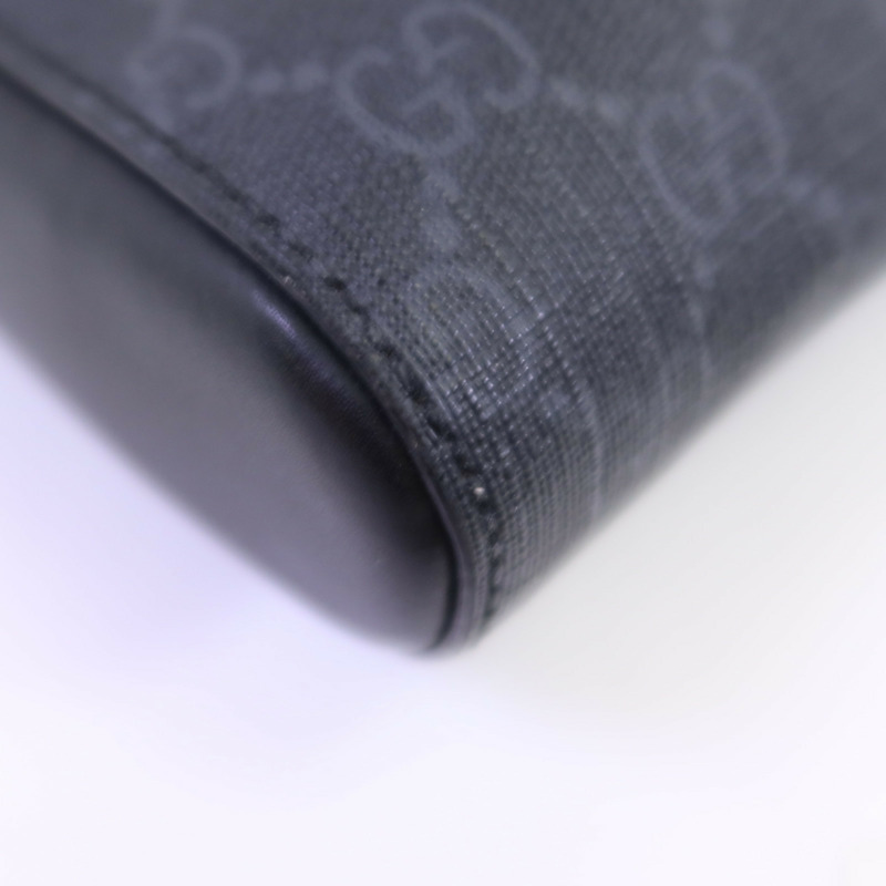 GUCCI 塗層帆布Messenger Bag銀扣肩背袋-5