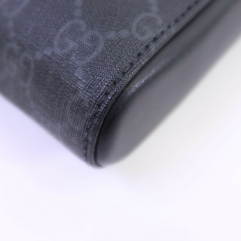 GUCCI 塗層帆布Messenger Bag銀扣肩背袋-8