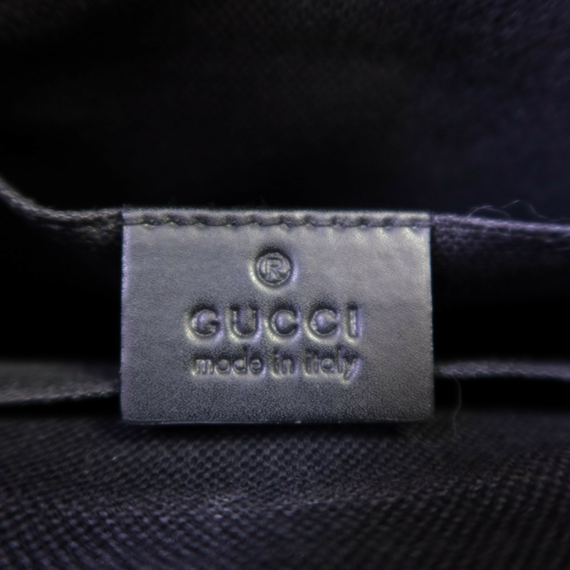 GUCCI 塗層帆布Messenger Bag銀扣肩背袋-13