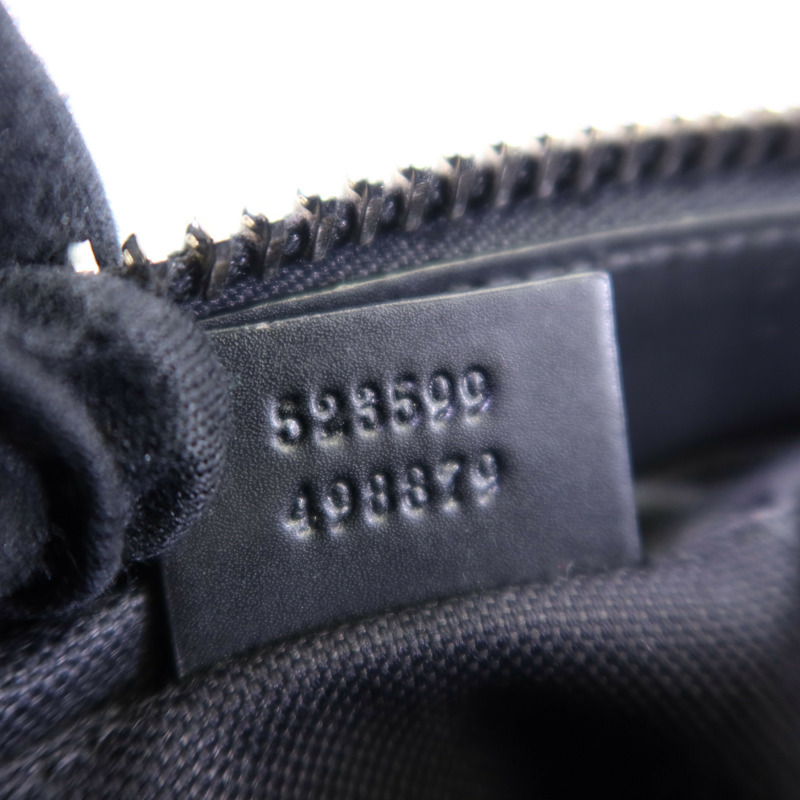 GUCCI 塗層帆布Messenger Bag銀扣肩背袋-14