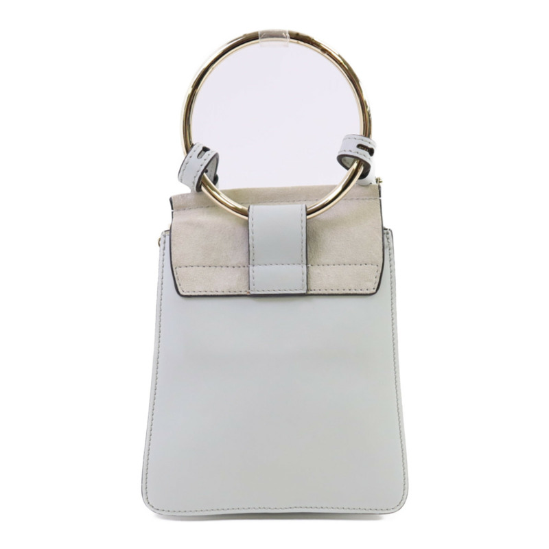 Chloe 牛皮皮革/麂皮皮革Feye金扣手挽肩背兩用袋-1