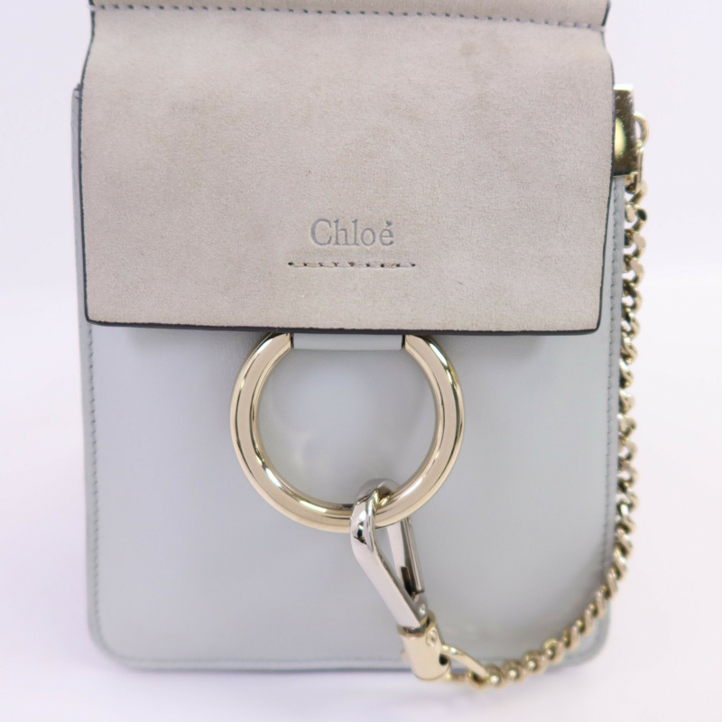 Chloe 牛皮皮革/麂皮皮革Feye金扣手挽肩背兩用袋-11