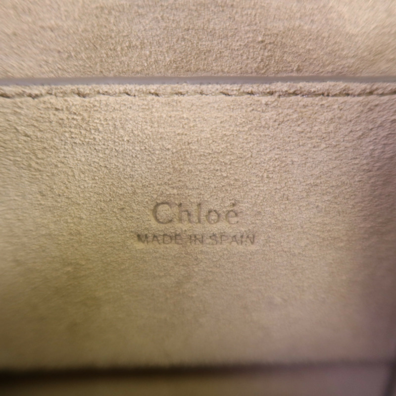 Chloe 牛皮皮革/麂皮皮革Feye金扣手挽肩背兩用袋-13