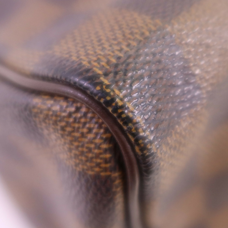 LOUIS VUITTON Damier Ebene Speedy 25金扣手挽袋-7