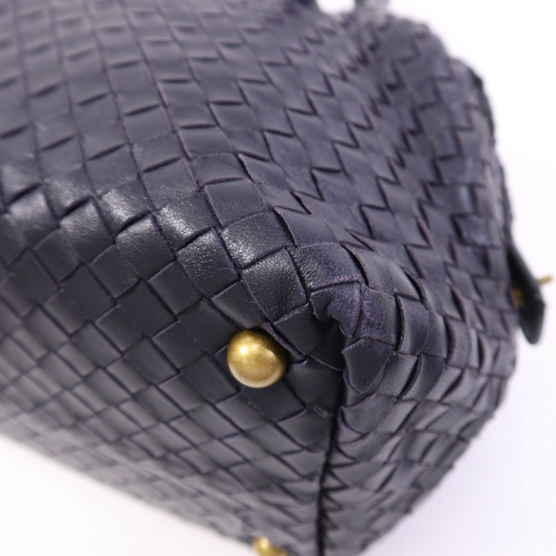 BOTTEGA VENETA 織紋皮革Shoulder Bag金扣肩背袋-10