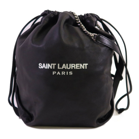 YVES SAINT LAURENT 羊皮皮革Teddy鏈帶肩背袋