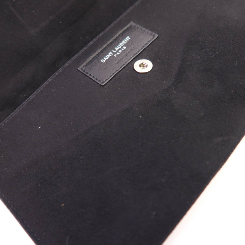 YVES SAINT LAURENT 羊皮皮革Teddy鏈帶肩背袋-12