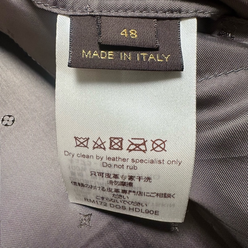 LOUIS VUITTON FW21 红色老花皮衣-6