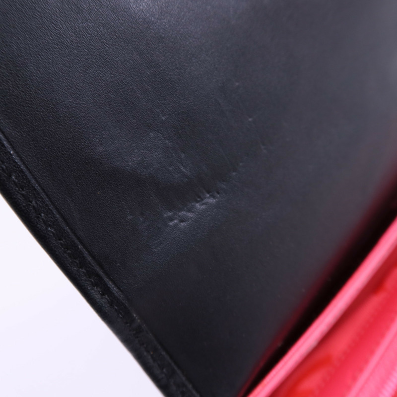 CHANEL 牛皮皮革Cambon Long Wallet銀扣長錢包-11