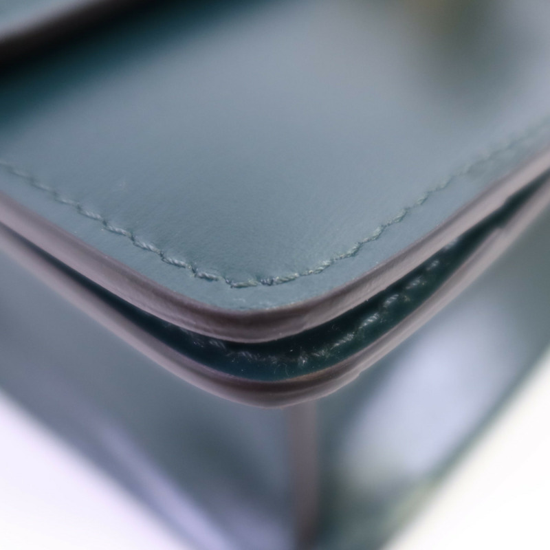 CELINE 牛皮皮革Mini Classic Box金扣肩背袋-6