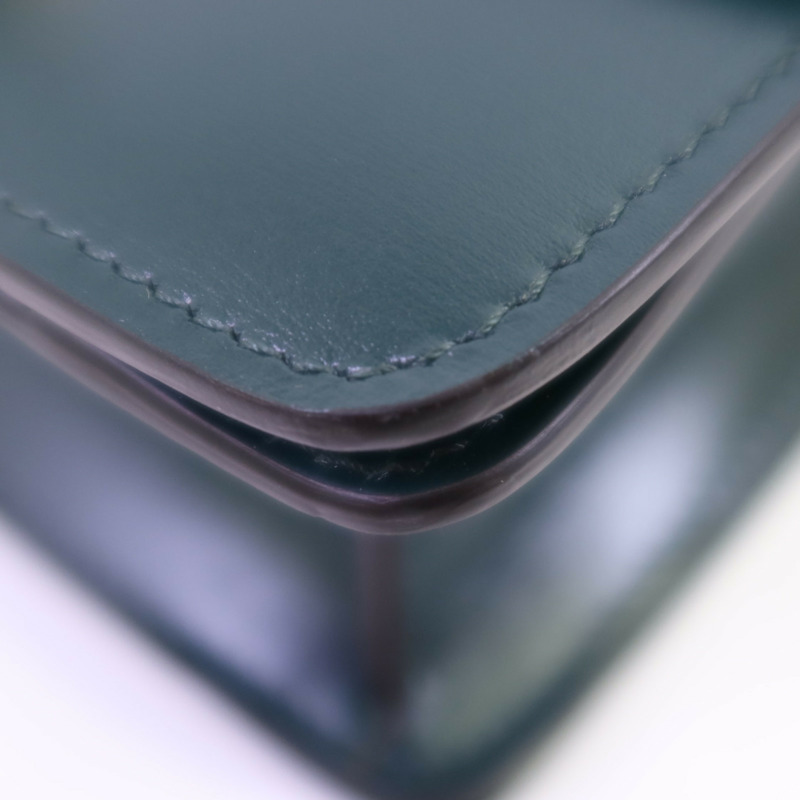 CELINE 牛皮皮革Mini Classic Box金扣肩背袋-7