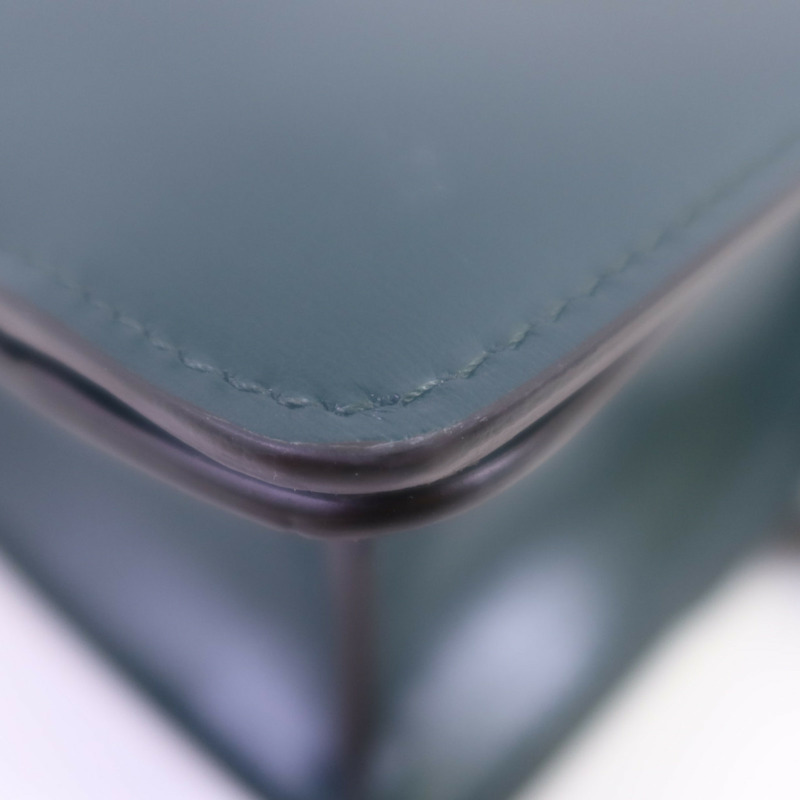 CELINE 牛皮皮革Mini Classic Box金扣肩背袋-9