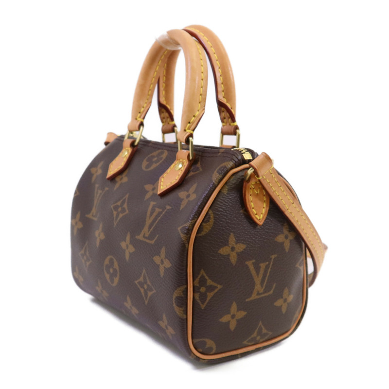 LOUIS VUITTON Monogram Nano Speedy金扣手挽肩背兩用袋-2