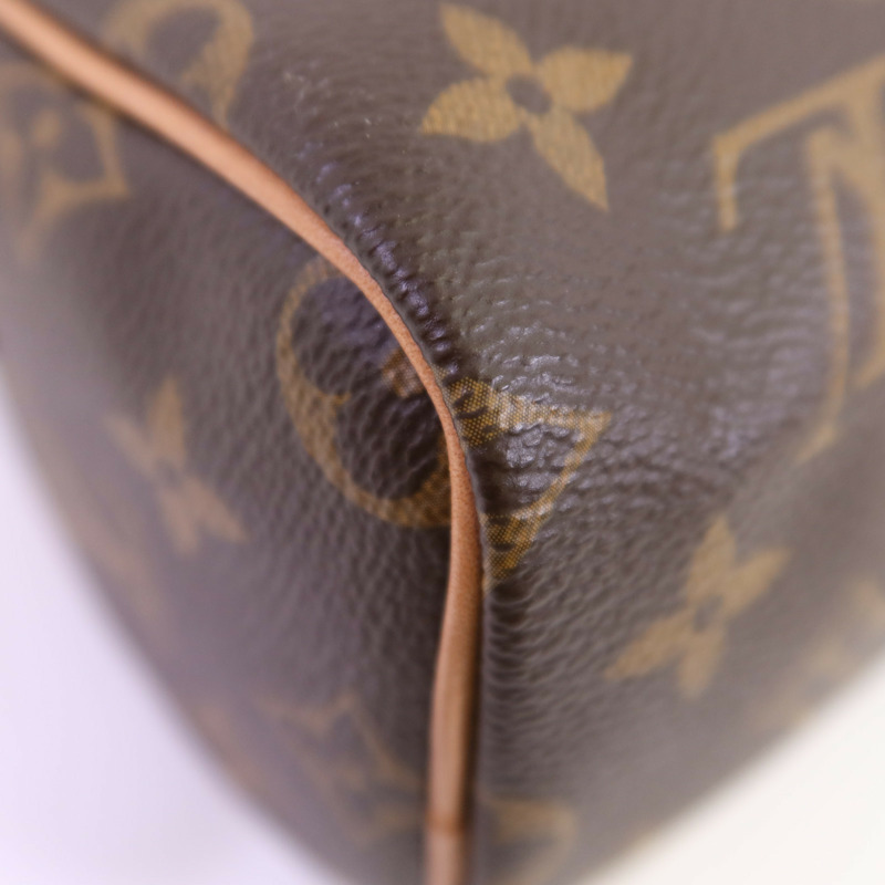 LOUIS VUITTON Monogram Nano Speedy金扣手挽肩背兩用袋-7