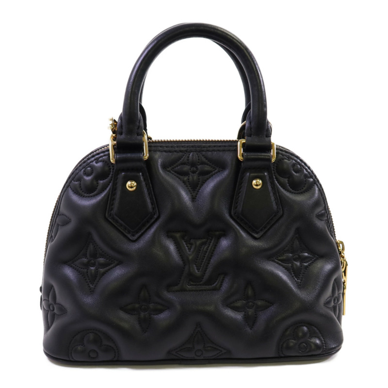 LOUIS VUITTON Bubblegram皮革Alma BB金扣手挽肩背兩用袋-1