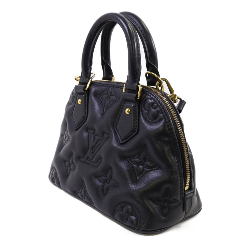 LOUIS VUITTON Bubblegram皮革Alma BB金扣手挽肩背兩用袋-2