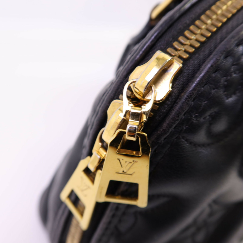 LOUIS VUITTON Bubblegram皮革Alma BB金扣手挽肩背兩用袋-9