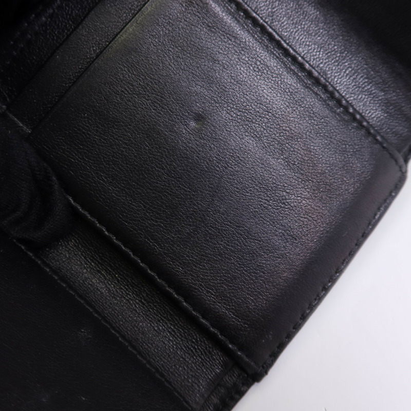 CHANEL 羊皮皮革Wallet金扣錢包-13