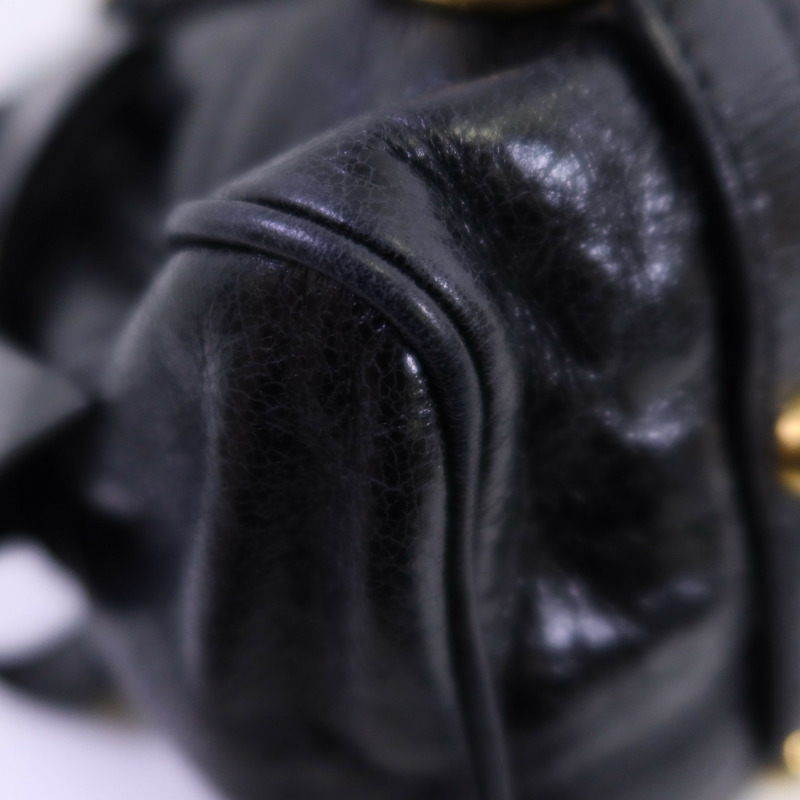 Miu Miu 牛皮皮革Vittelo Lux Mini Bow金扣手挽肩背兩用袋-9