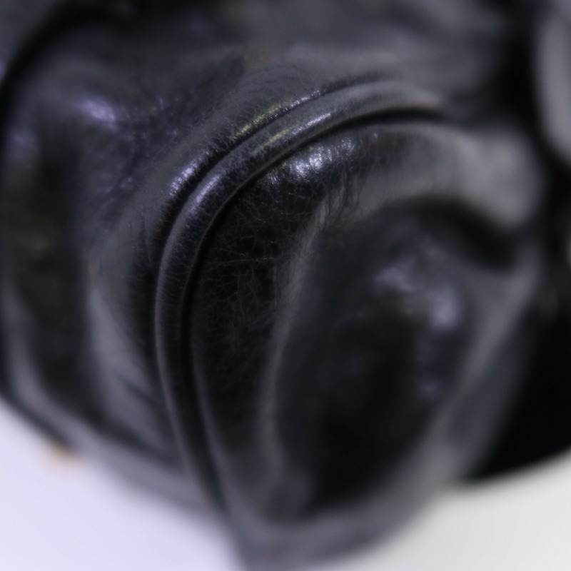 Miu Miu 牛皮皮革Vittelo Lux Mini Bow金扣手挽肩背兩用袋-12