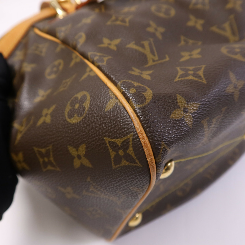 LOUIS VUITTON Monogram Tivoli GM金扣肩背袋-11