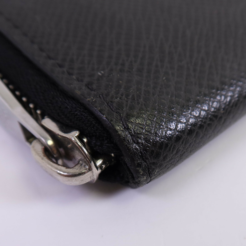 LOUIS VUITTON Taiga Zippy Wallet Vertical銀扣長錢包-4