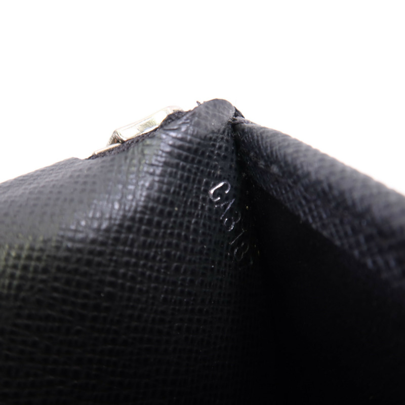 LOUIS VUITTON Taiga Zippy Wallet Vertical銀扣長錢包-11