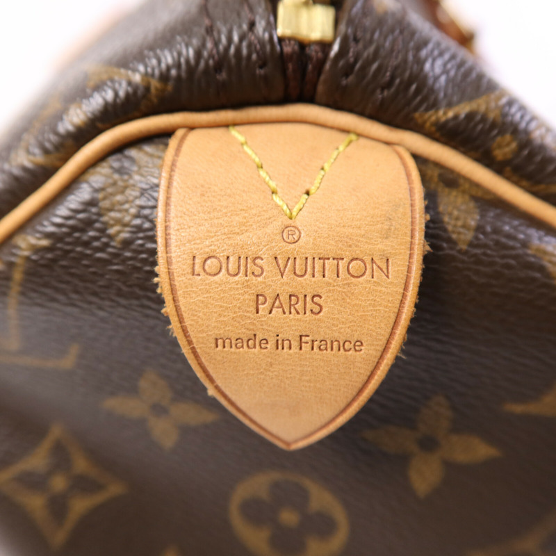 LOUIS VUITTON Monogram Speedy 40金扣手挽袋/波士頓包-5
