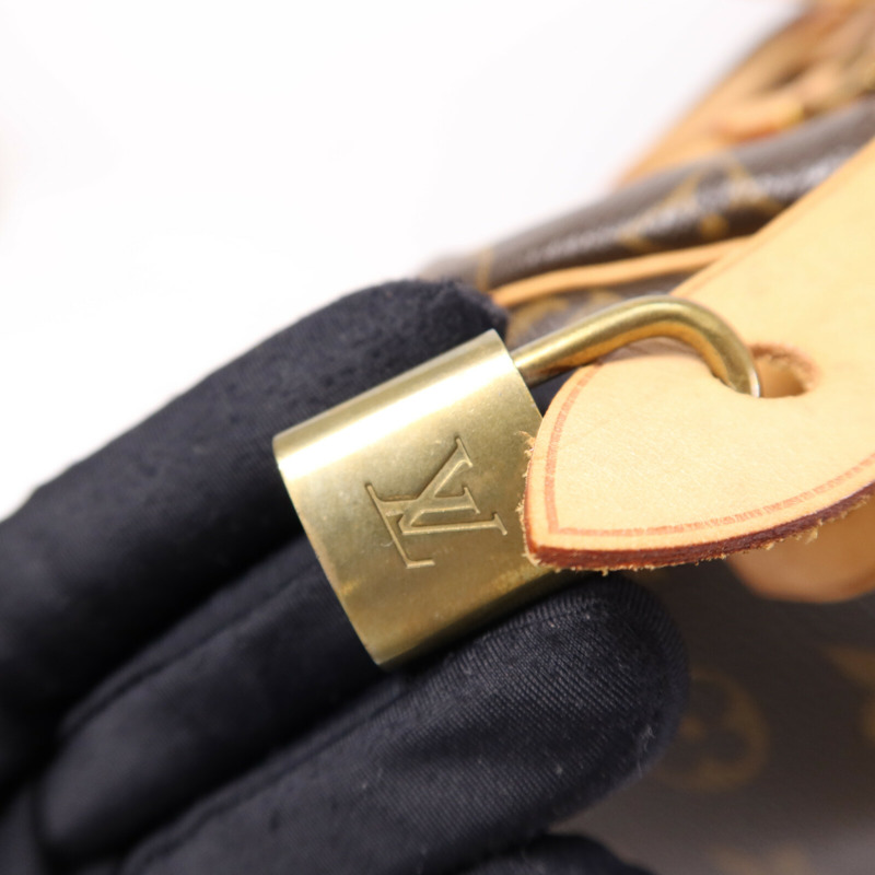 LOUIS VUITTON Monogram Speedy 40金扣手挽袋/波士頓包-6