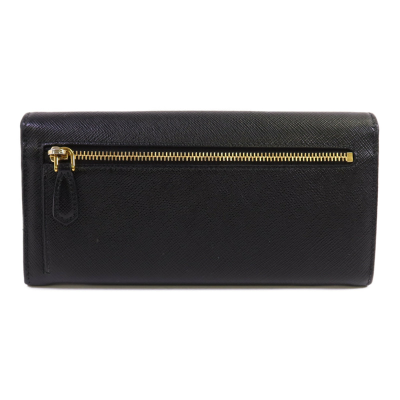PRADA Saffiano皮革Long Wallet金扣長錢包-1