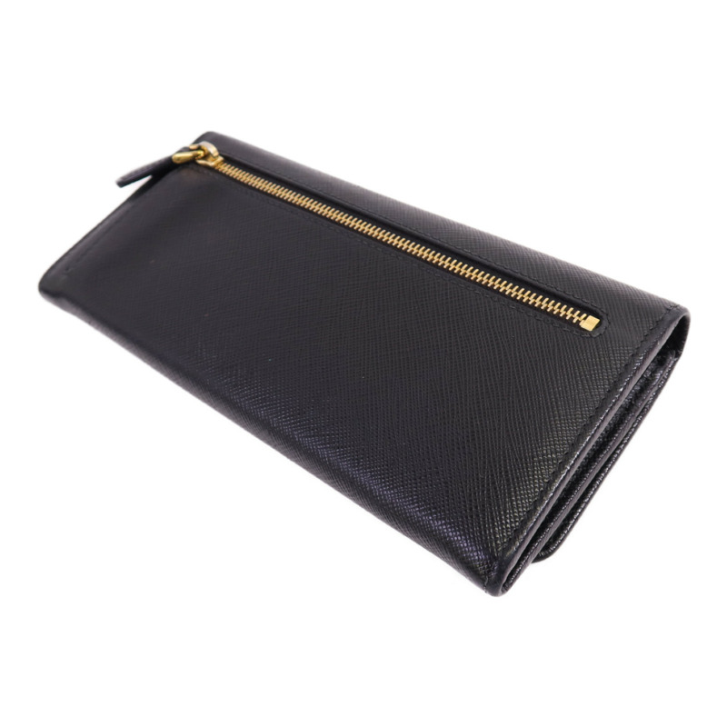 PRADA Saffiano皮革Long Wallet金扣長錢包-3