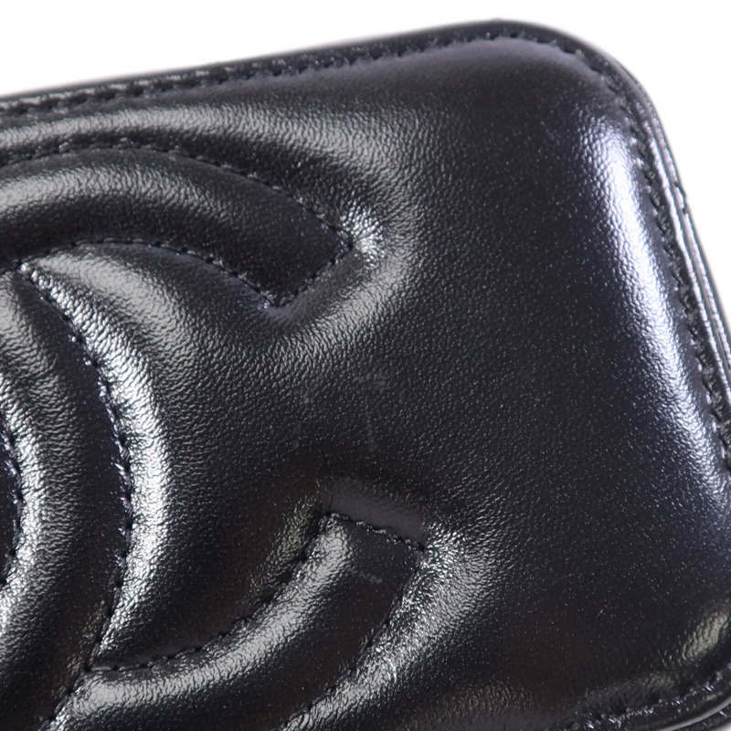 CHANEL 皮革Vanity Case金扣鏈帶肩背袋-15