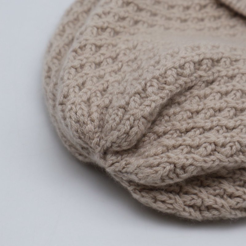 CHANEL 23B針織毛帽 - 米白-2