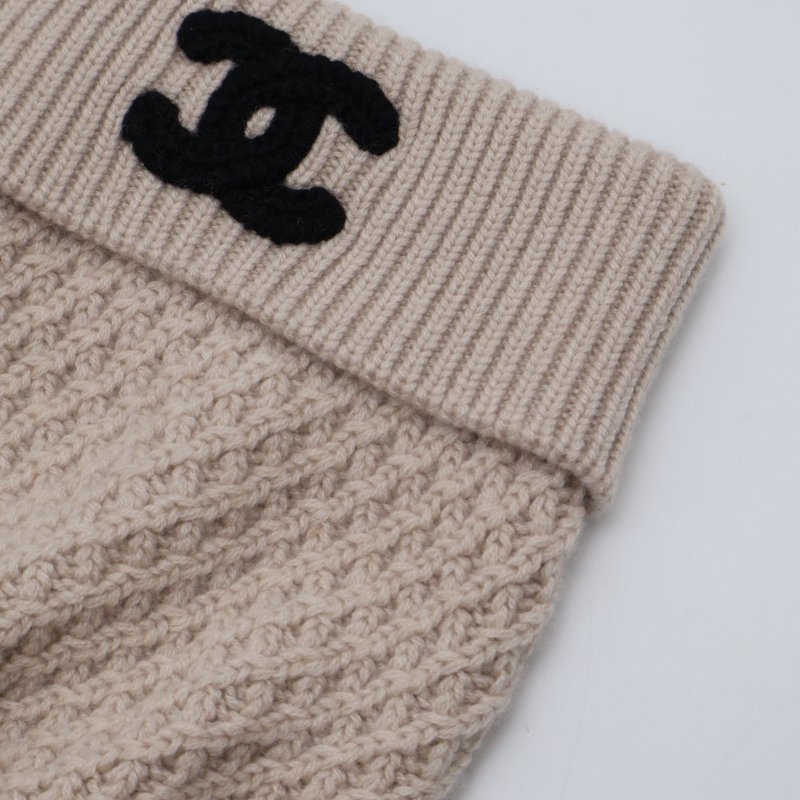 CHANEL 23B針織毛帽 - 米白-4