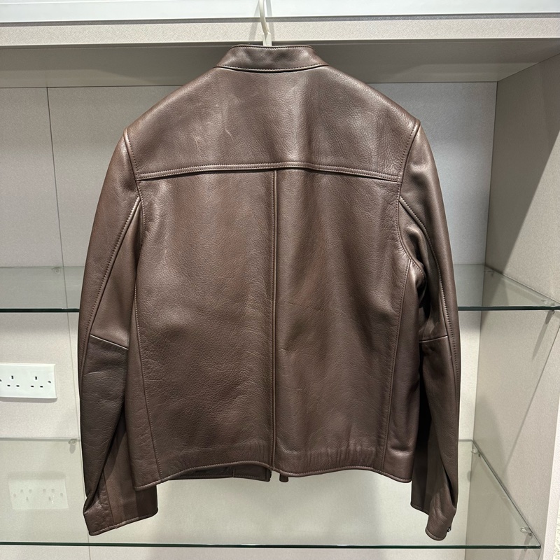 Coach蔻驰小牛皮机车皮衣-1