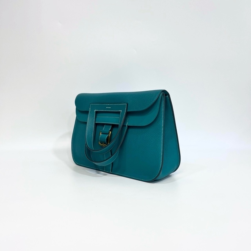 Hermers 維羅納綠T/C皮金釦Halzan31五用包-7