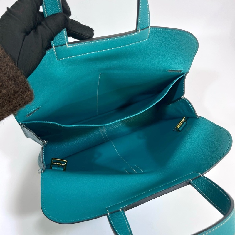 Hermers 維羅納綠T/C皮金釦Halzan31五用包-12