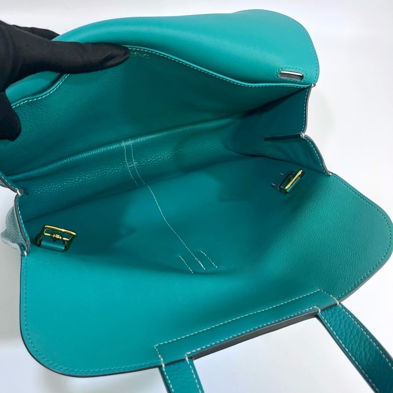 Hermers 維羅納綠T/C皮金釦Halzan31五用包-13