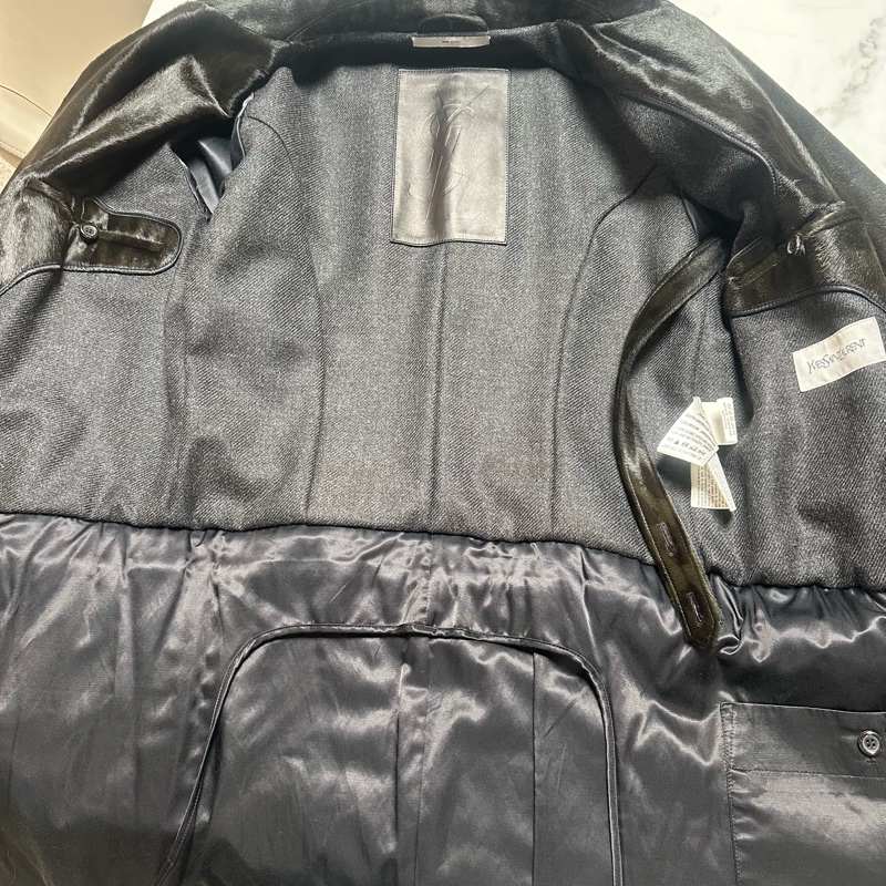 YSL圣罗兰皮草外套-2