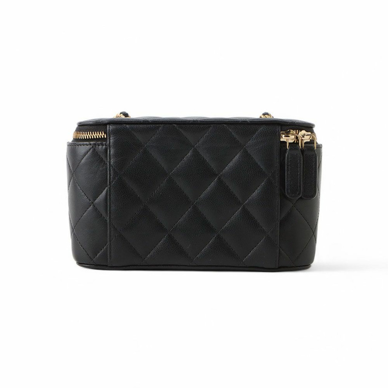 【包稅】CHANEL AP2550 羊皮金 CC 鏈條肩帶化妝斜背包-2