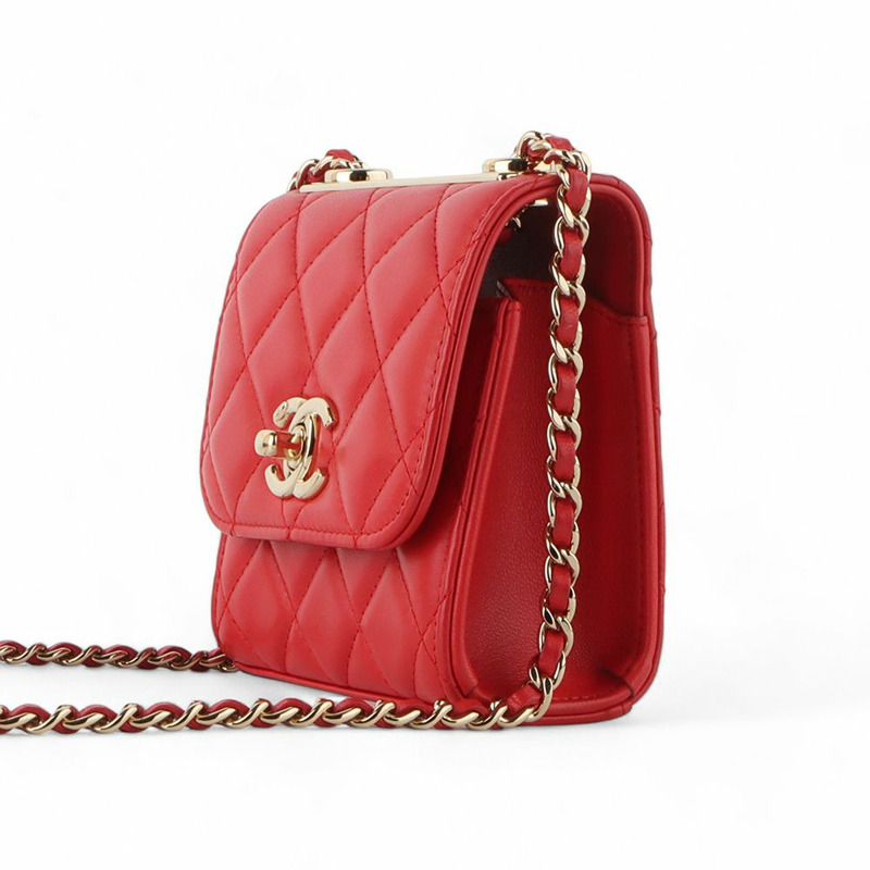 【包稅】CHANEL A81633 羊皮時尚 CC 迷你鏈條斜背包-1