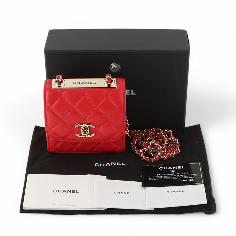 【包稅】CHANEL A81633 羊皮時尚 CC 迷你鏈條斜背包-7