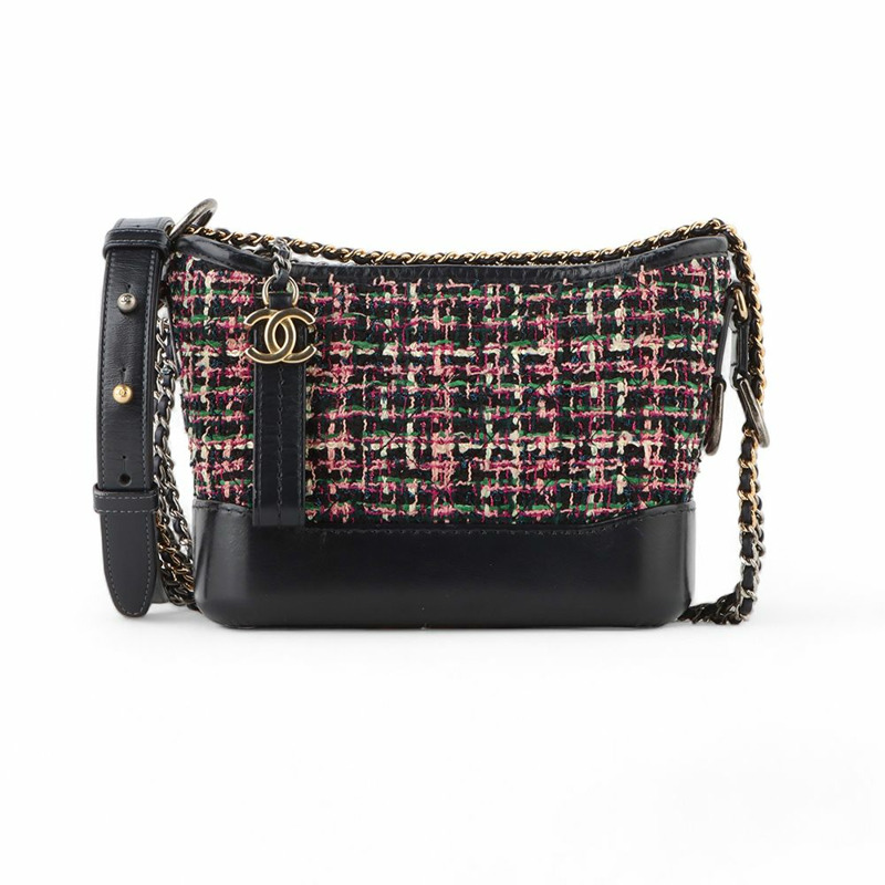 【包稅】CHANEL 斜紋軟呢 Gabrielle 迷你肩背包/32948--0