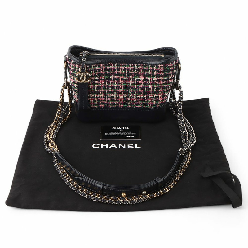 【包稅】CHANEL 斜紋軟呢 Gabrielle 迷你肩背包/32948--7